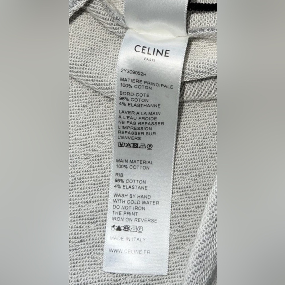 CELINE studded gray hoodie - Picture 3 of 10